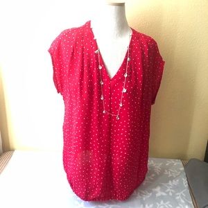 Land's End Red Top